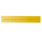 Placa Acrílico Dourada Céu 33x5 cm Para Inspirar Fé