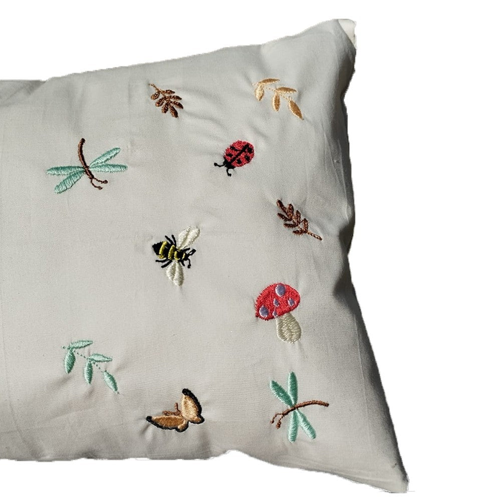 Almofada Infantil Nature Infantil Bordada à Mão 35 x 25  cm
