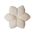 Almofada Flower Bouclé Cor Creme com Enchimento 40 x 40 cm