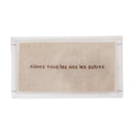 Acrílico Decorativo Aimer 24 por 24 cm em Caixa de Acrílico com Bordado em Linho para Decoração Afetiva
