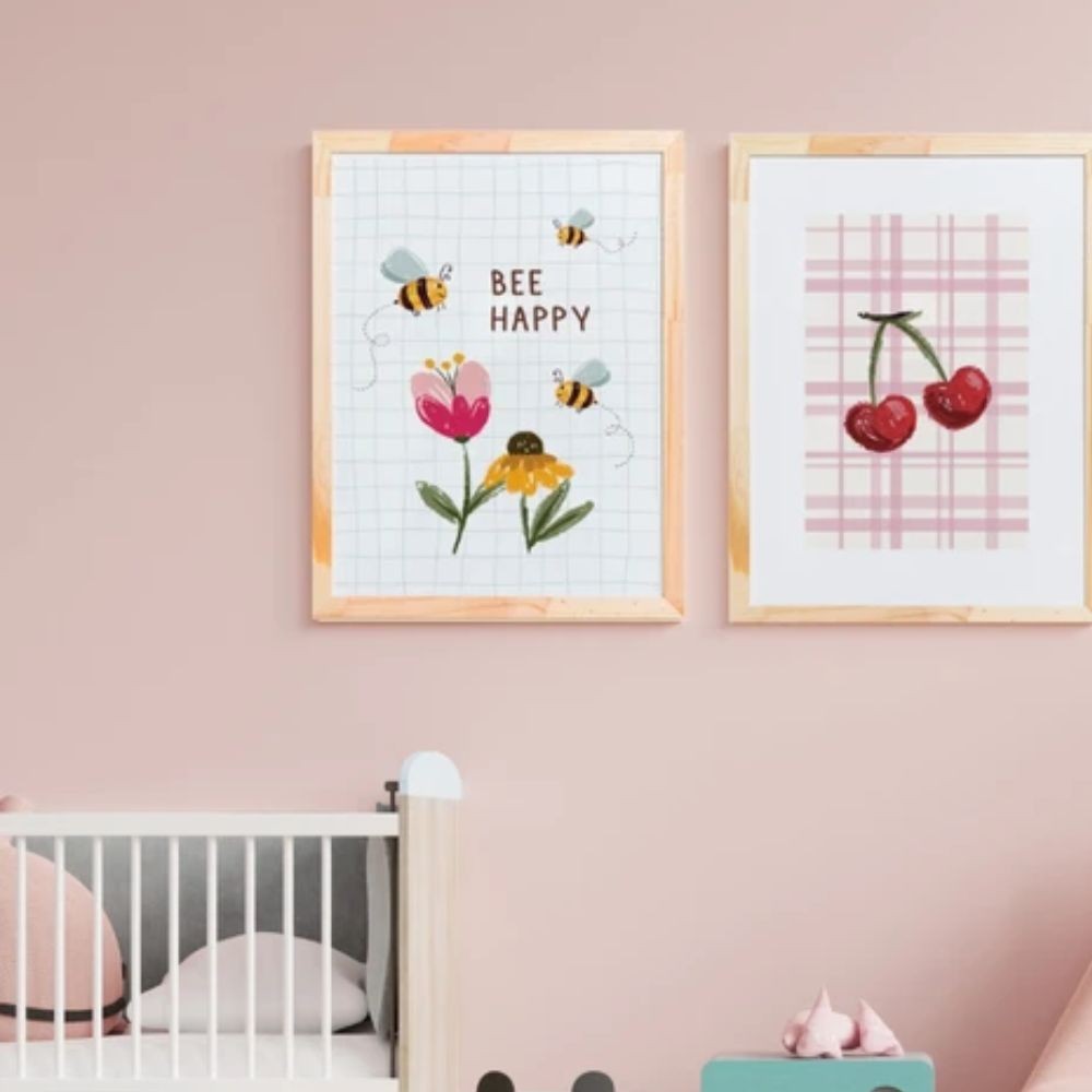Quadro Decorativo Infantil Bee I 30x40 cm para o Quartinho do Bebê