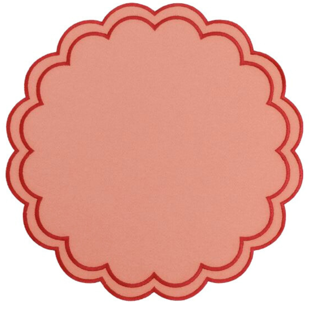 Jogo Americano rose/ vermelho