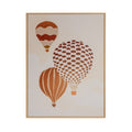 Quadro Decorativo Balões 30x40 cm em Moldura Filete e Estampa  Aconchegante