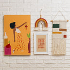 Quadro Decorativo Bamba 30x20 cm em Moldura Madeira com Vidro