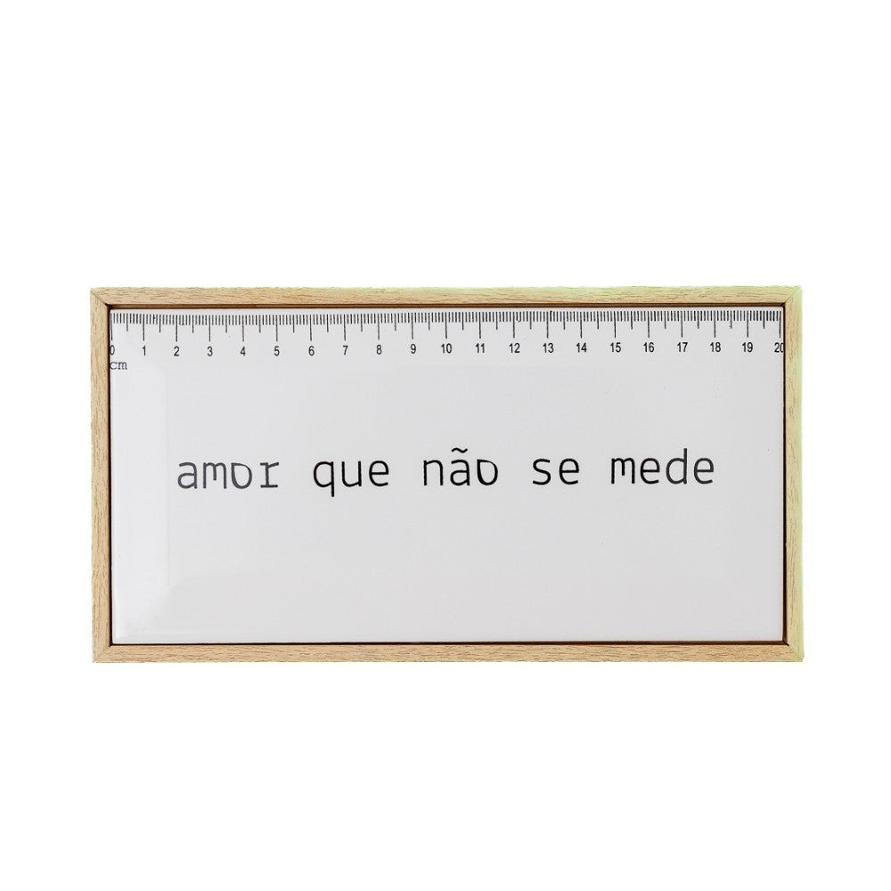 Quadro azulejo amor que não se mede