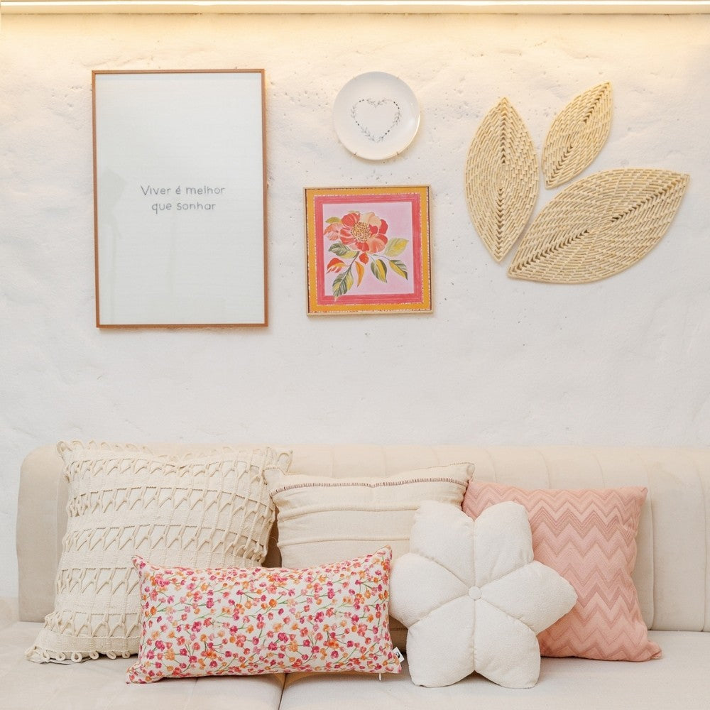 Almofada Chevron Rose