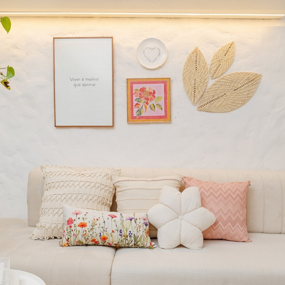 Almofada Chevron Rose