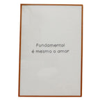 Quadro Decorativo Bordado à Mão Fundamental 40x60 cm com Moldura de Madeira e Vidro