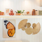Quadro Decorativo Borboleta Papillon em Moldura Filete Tendência