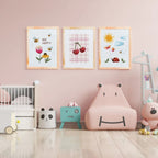 Quadro Decorativo Infantil Bee II 30x40 cm para o Quartinho do Bebê