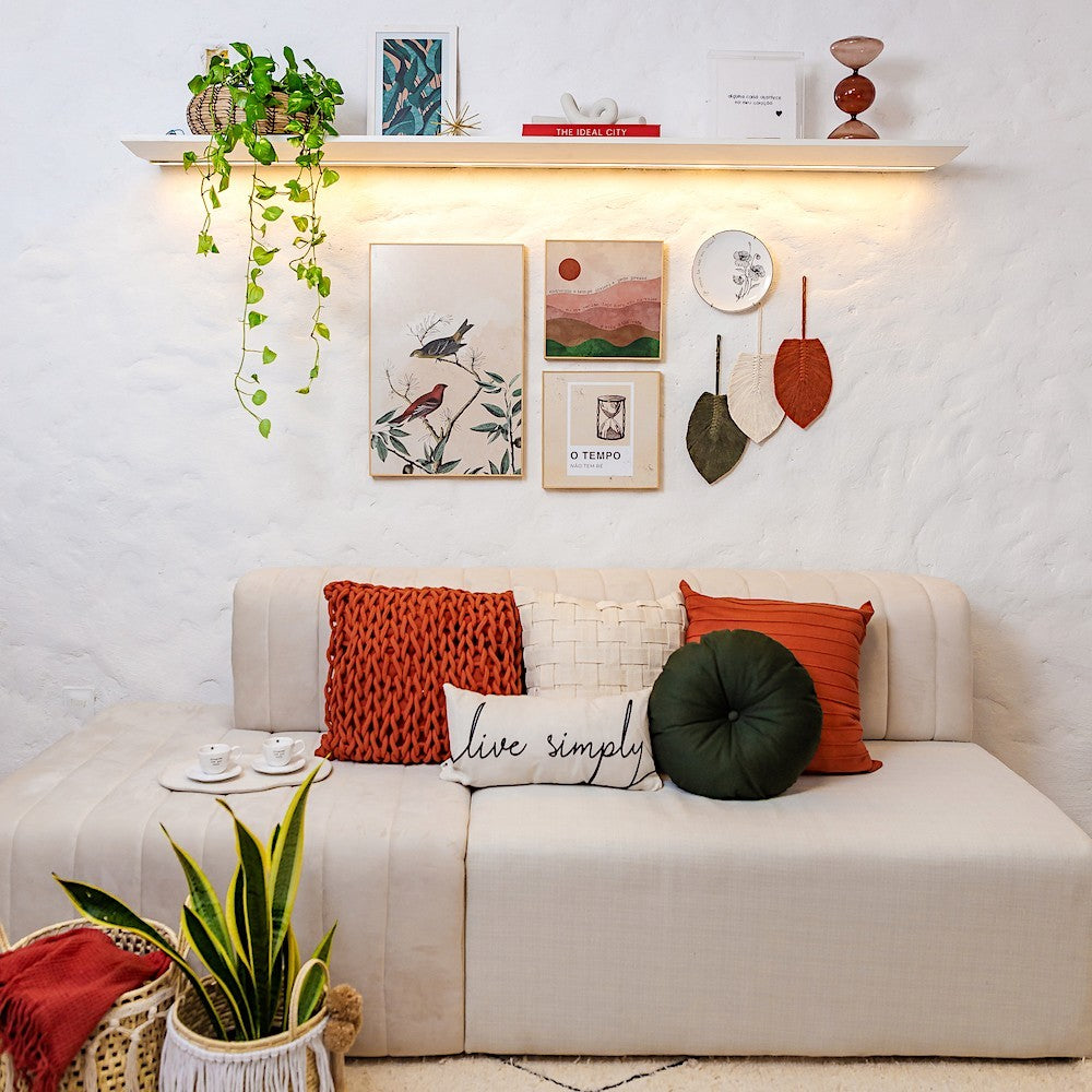 Quadro Decorativo A Vida é Tão Rara em Moldura Filete para Decoração Afetiva