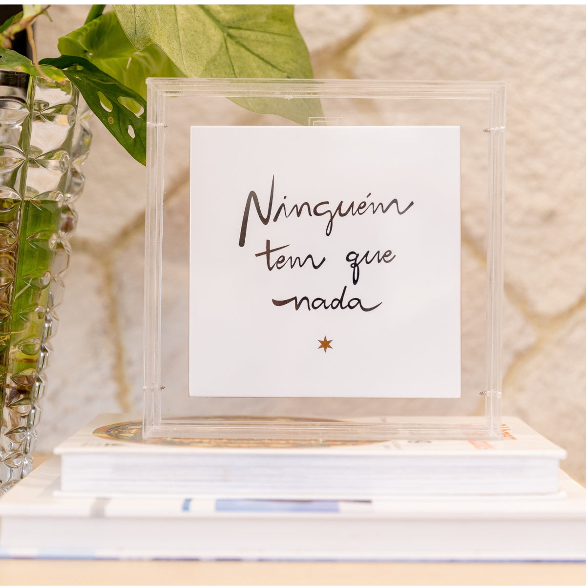 Acrílico Decorativo Ninguém Tem Que Nada