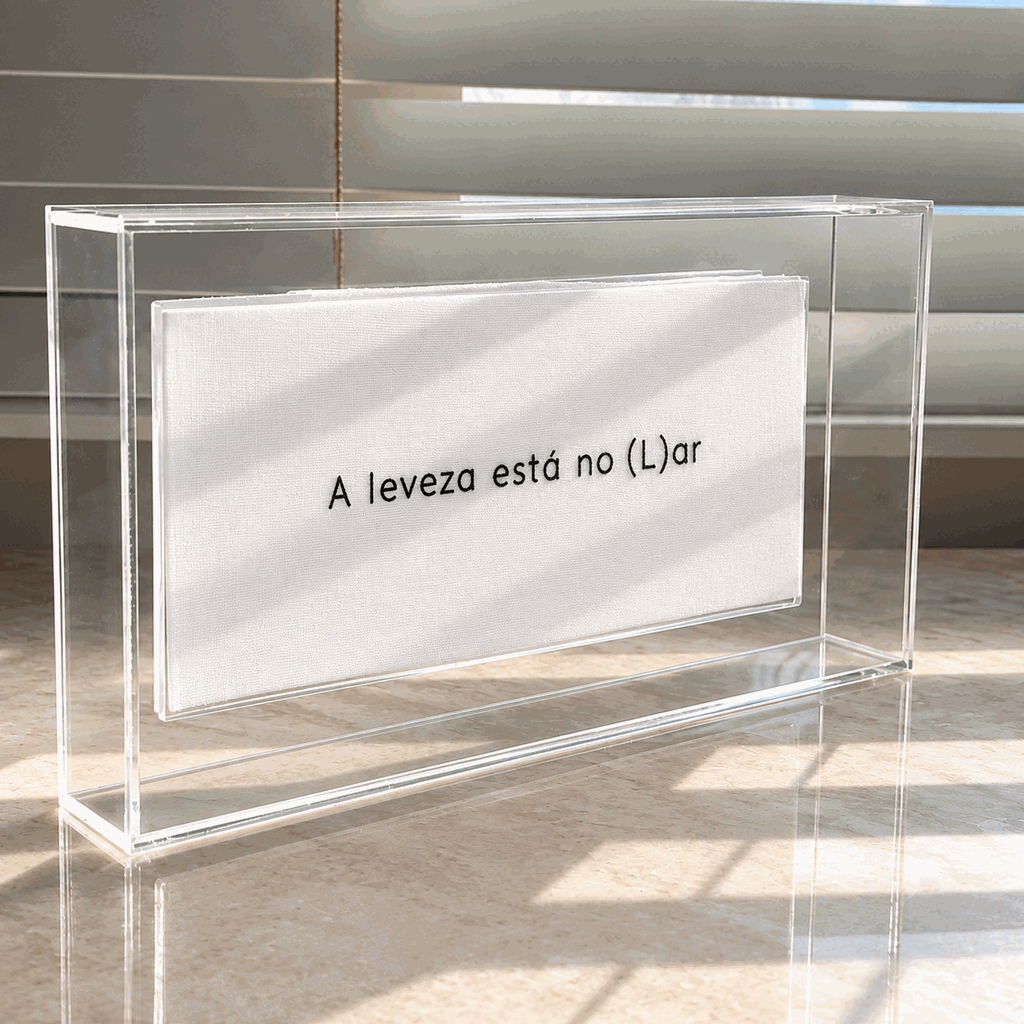 Acrílico Decorativo Lar Bordado