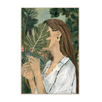 Quadro Decorativo Nature em Moldura Filete para Decoração Botânica e Acolhedora