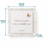 Acrílico Decorativo Com Azulejo Cuide do Seu Jardim