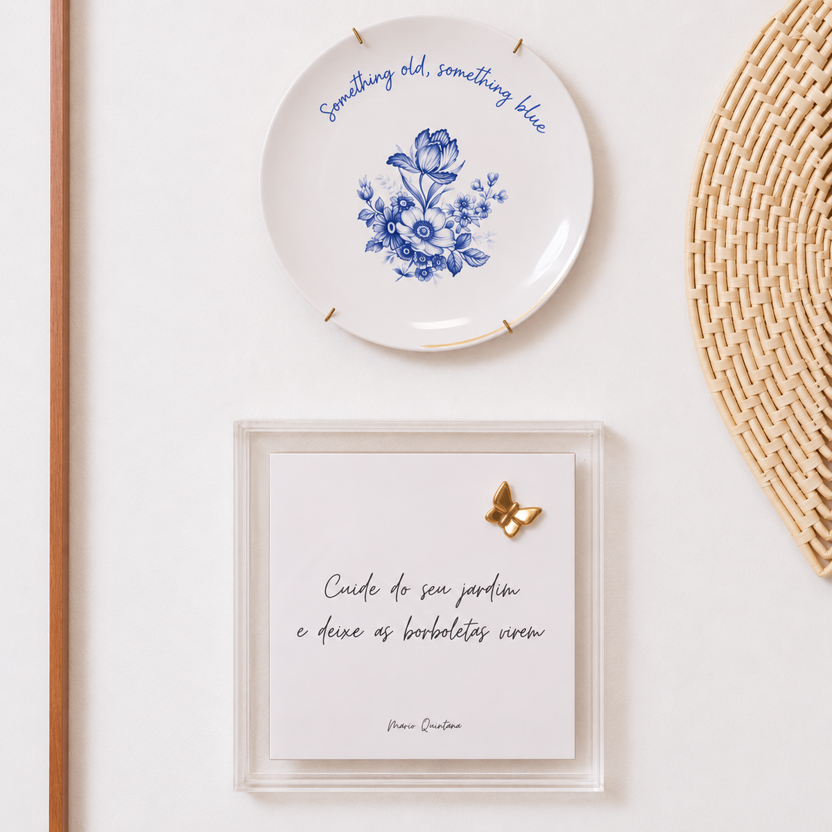 Acrílico Decorativo Com Azulejo Cuide do Seu Jardim