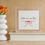 Acrílico Decorativo Entre Nós um Laço
