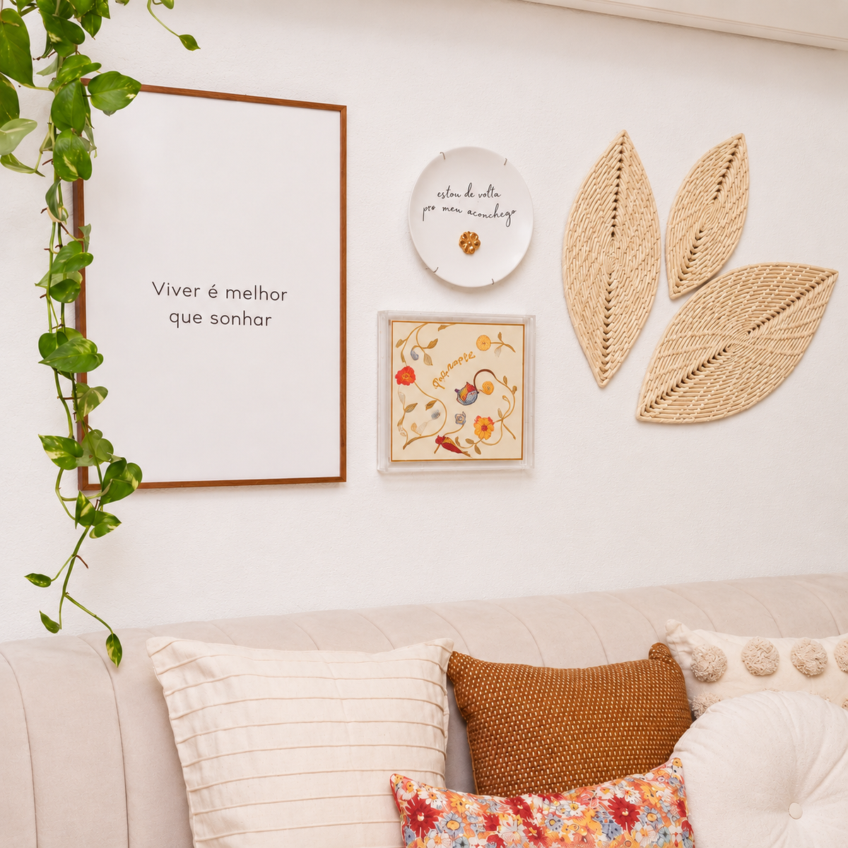 Acrílico Decorativo Com Azulejo Estampado Per Amore
