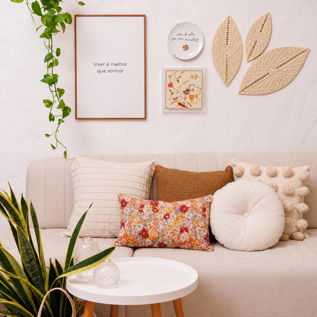 Acrílico Decorativo Com Azulejo Estampado Per Amore