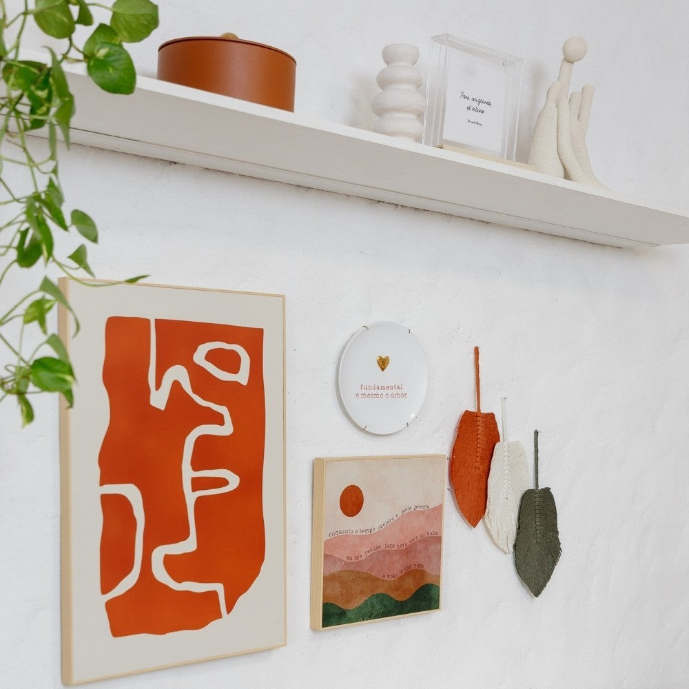 Quadro Decorativo A Vida é Tão Rara em Moldura Filete para Decoração Afetiva