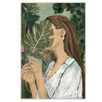 Quadro Decorativo Nature em Moldura Filete para Decoração Botânica e Acolhedora