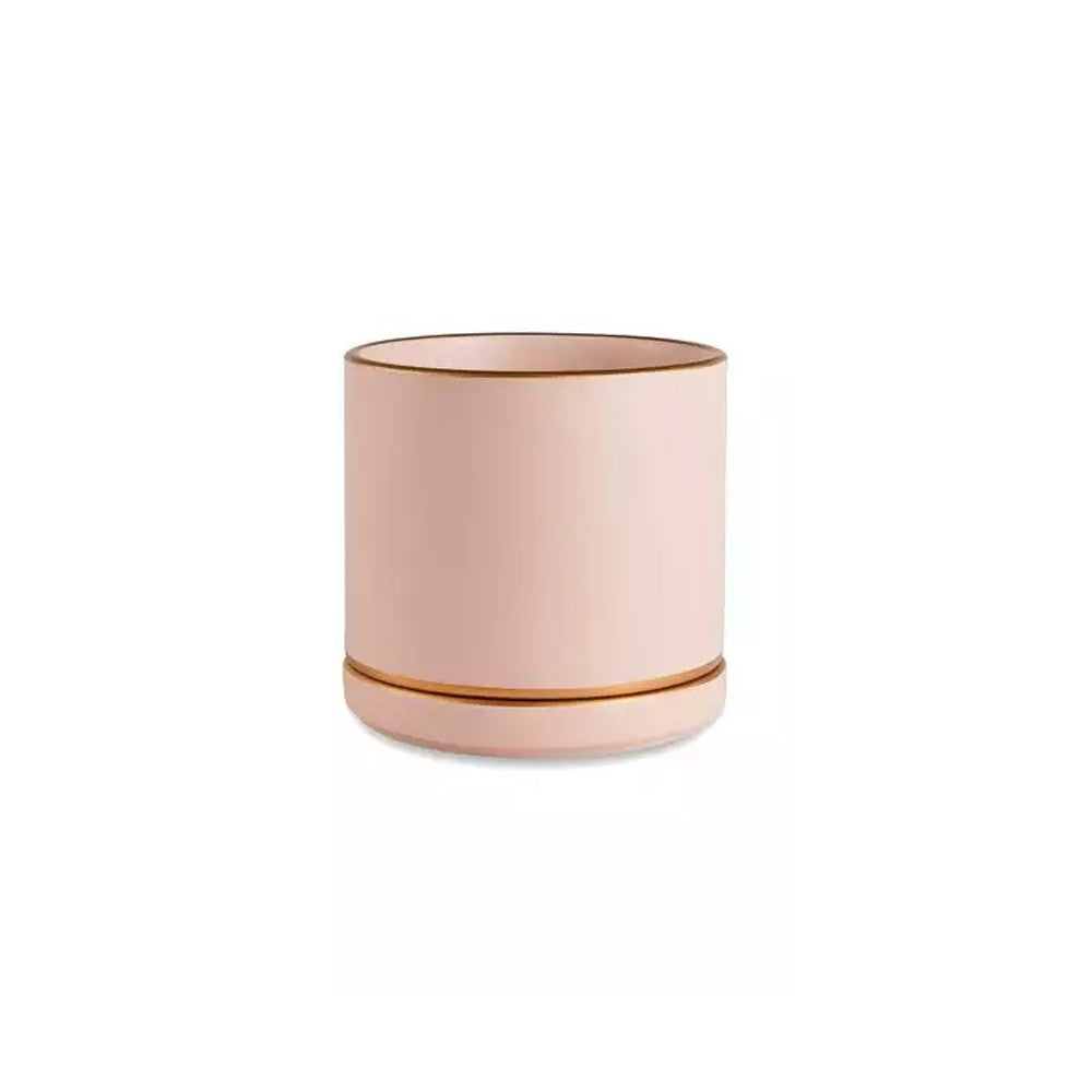 Cachepot Rose com Dourado