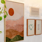 Quadro A Vida é Tão Rara 40x60 ou 50x75 cm com Moldura Filete